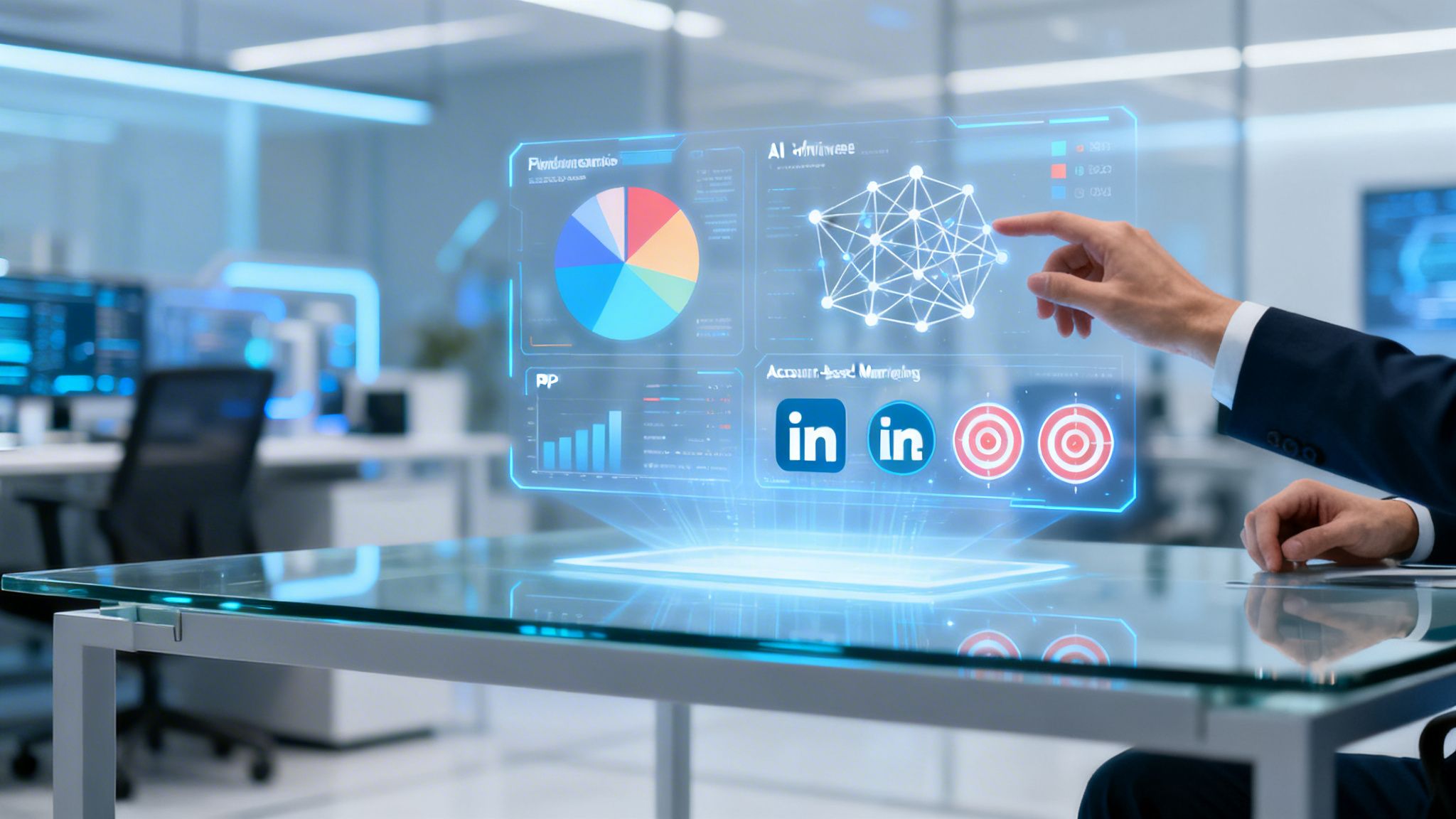 B2b It Marketing Holographic Dashboard