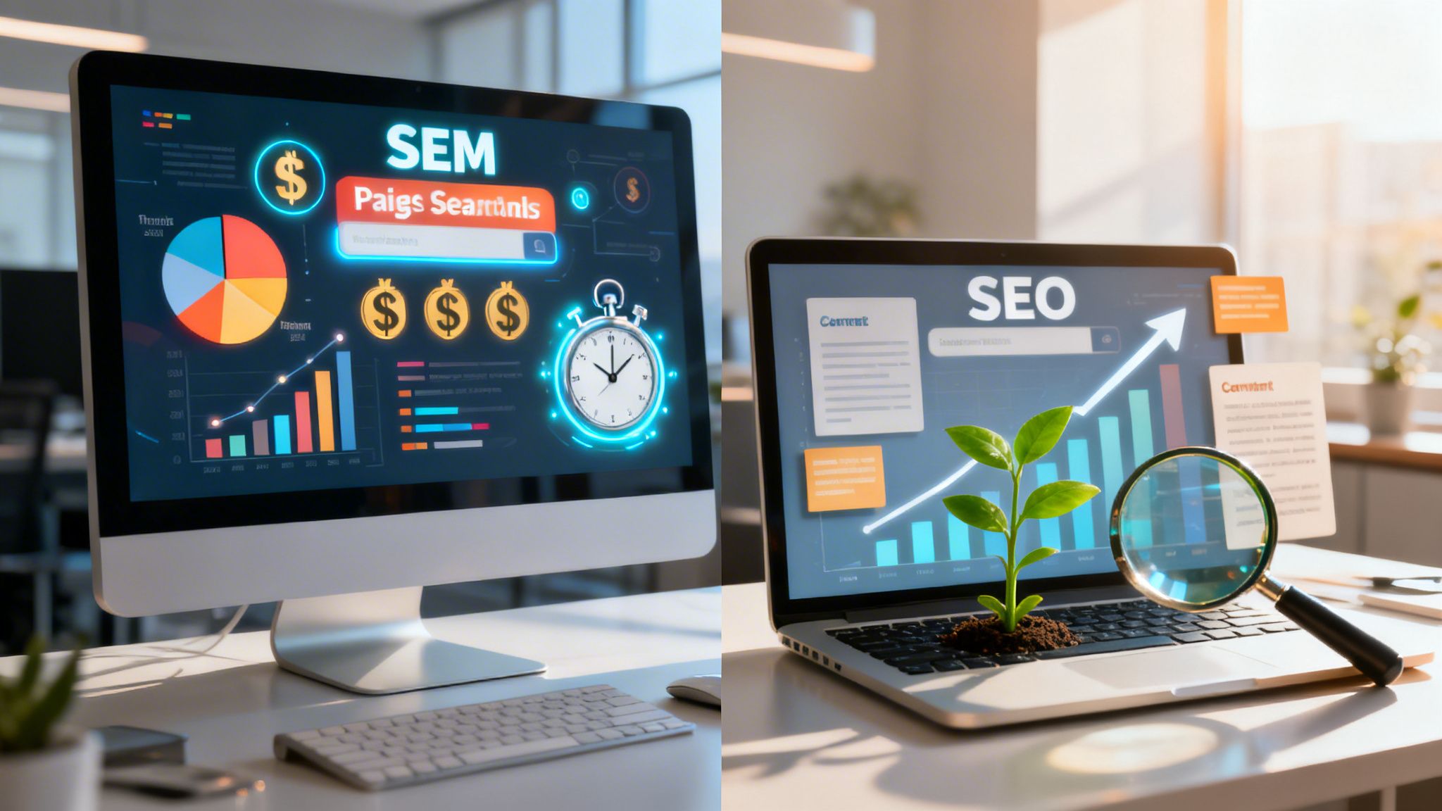 Search Engine Marketing Vs Seo Search Marketing
