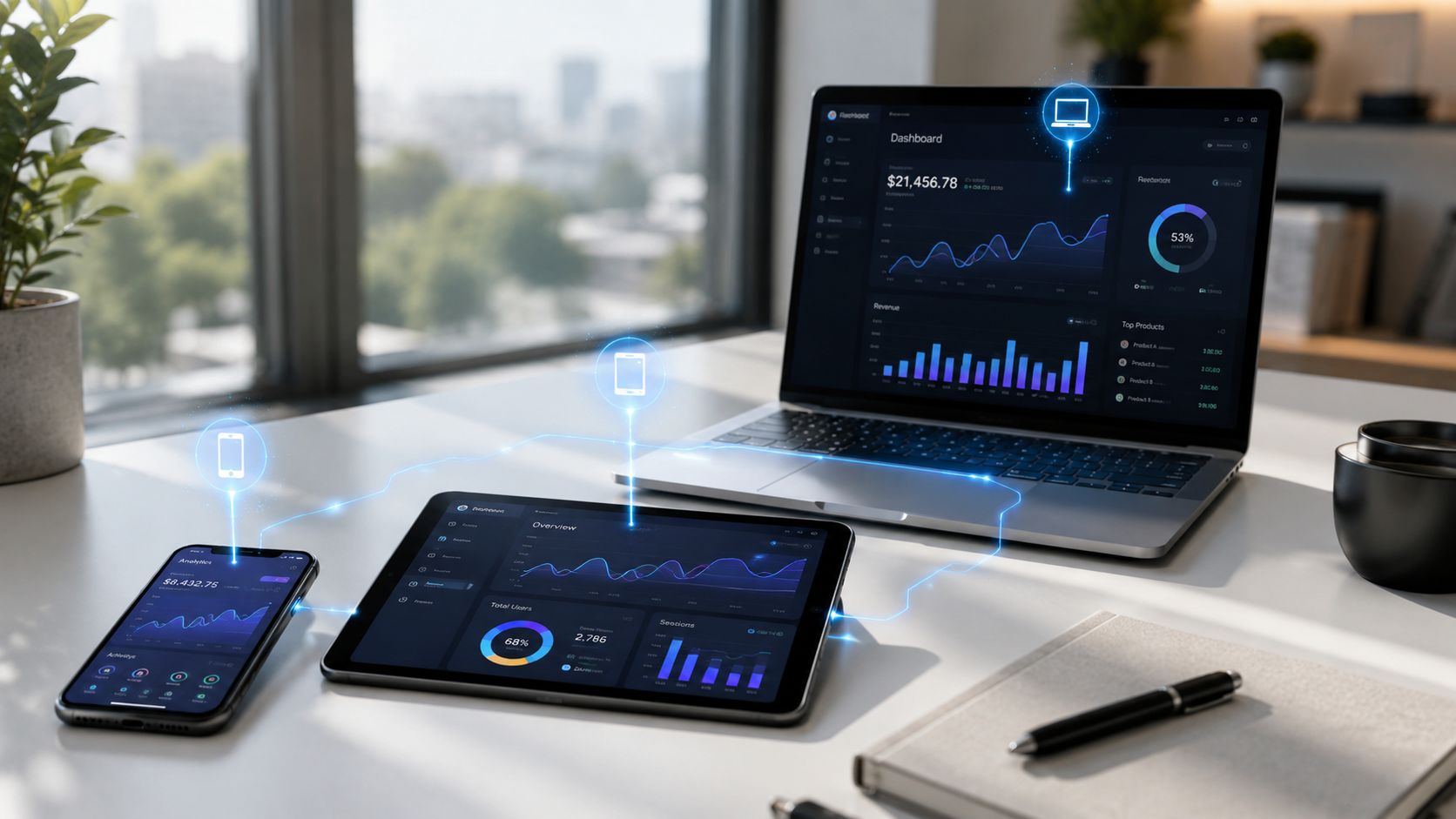 Cross Device Tracking Analytics Dashboard