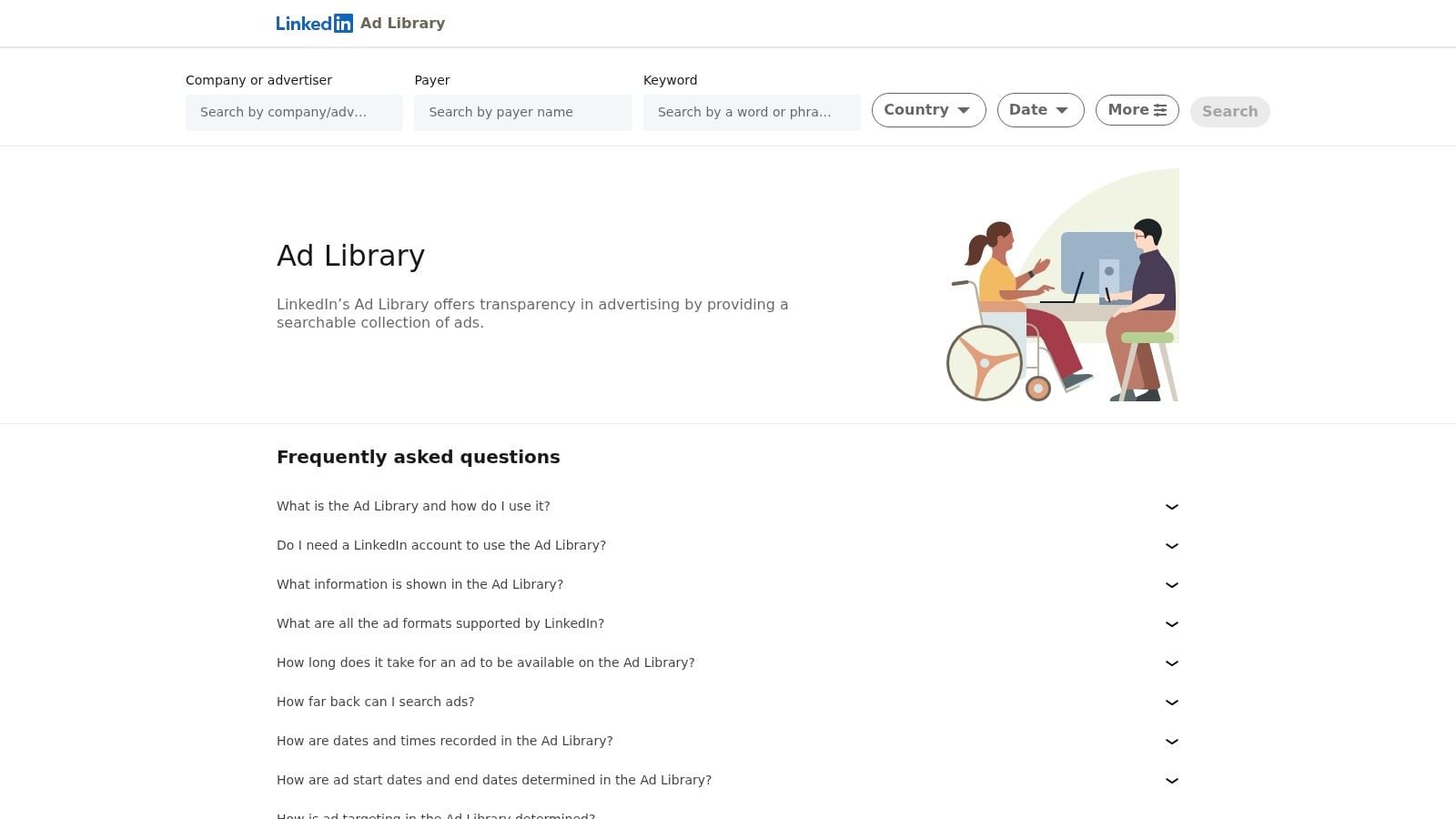 LinkedIn Ad Library