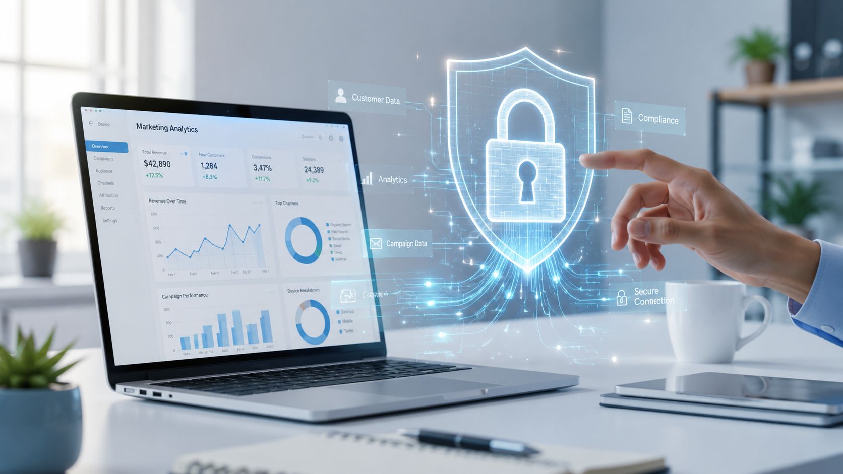 Data Privacy Compliance Cybersecurity Interface