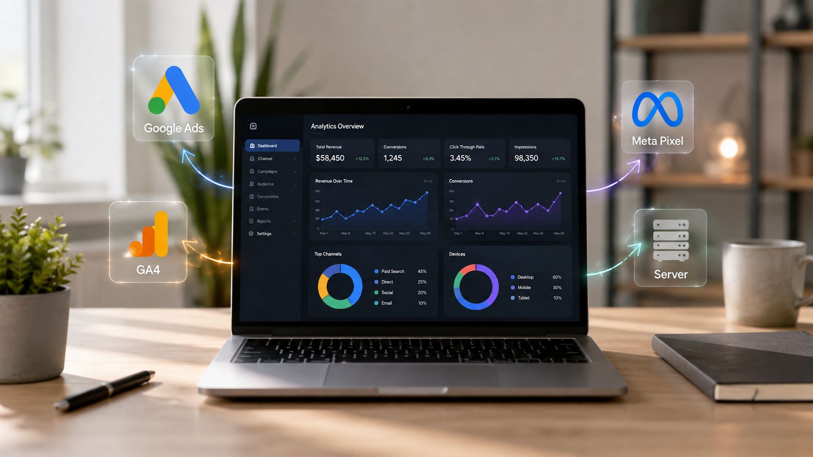 Conversion Tracking Setup Analytics Dashboard